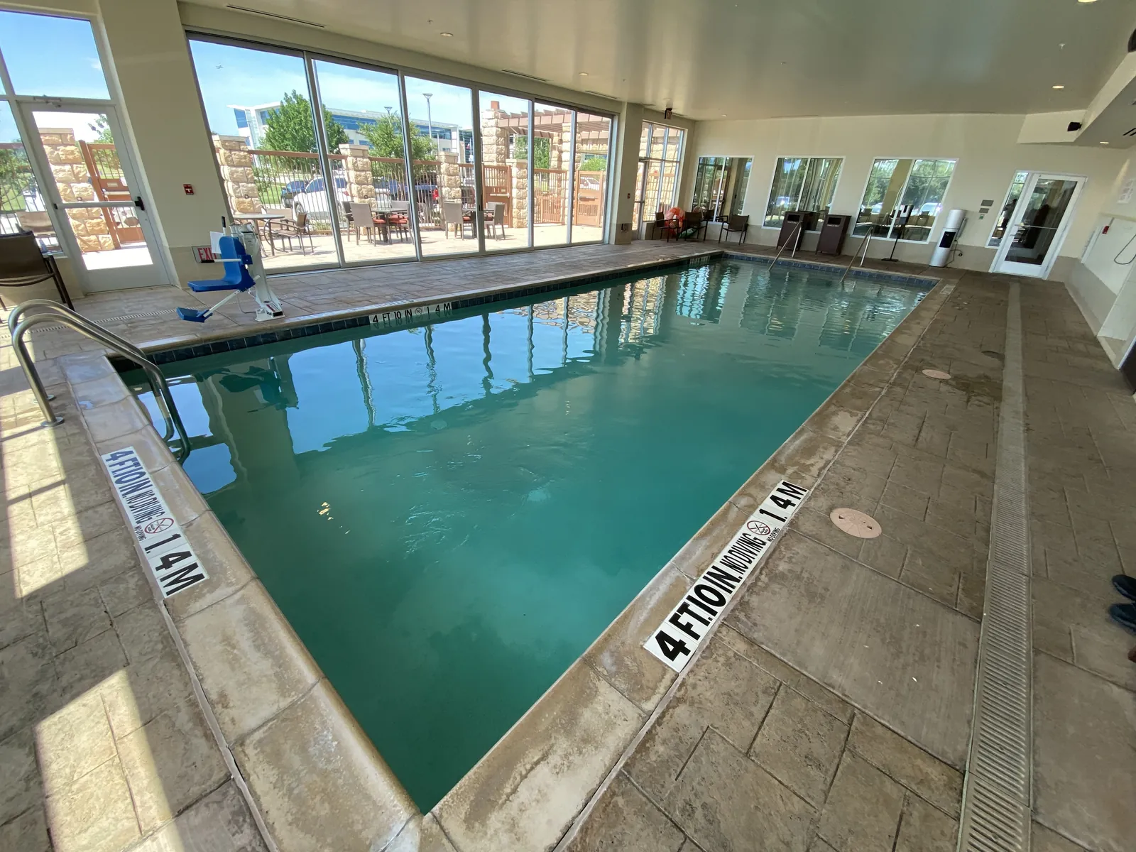Indoor hotel pool