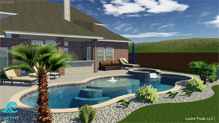 Pool design rendering