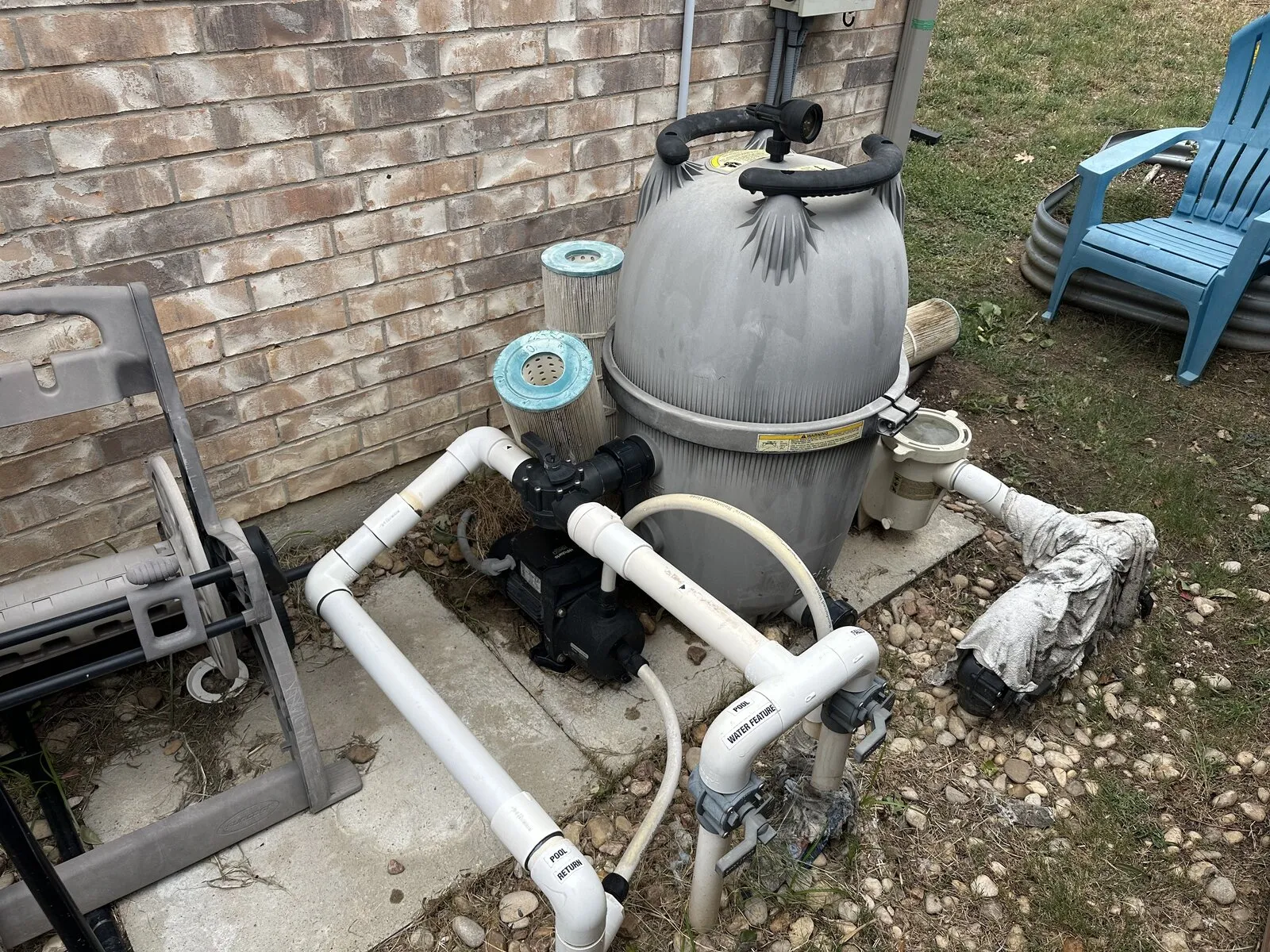 Pool leak clues before — wet deck and failing fittings